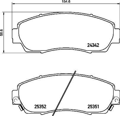 Brembo P 28 068 - Brake Pad Set, disc brake onlydrive.pro