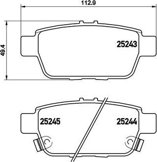 Honda 43022TK4A02 - Stabdžių trinkelių rinkinys, diskinis stabdys onlydrive.pro