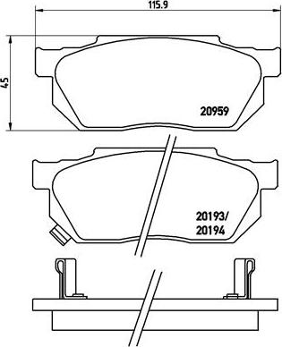 Brembo P 28 008 - Jarrupala, levyjarru onlydrive.pro