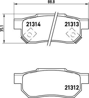 Brembo P 28 017 - Тормозные колодки, дисковые, комплект onlydrive.pro