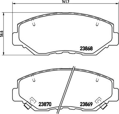 Brembo P 28 035 - Brake Pad Set, disc brake onlydrive.pro