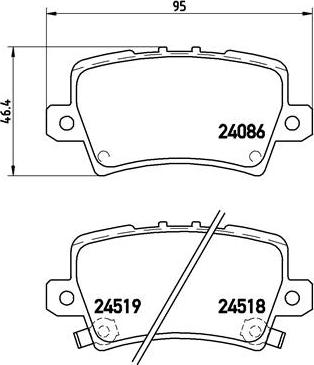 Brembo P 28 038 - Jarrupala, levyjarru onlydrive.pro