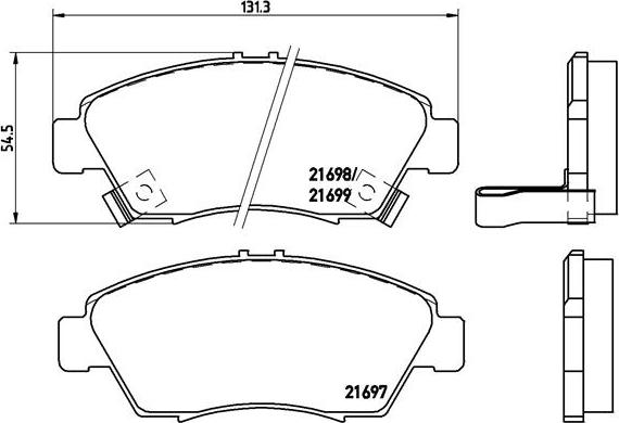 Brembo P 28 024 - Тормозные колодки, дисковые, комплект onlydrive.pro