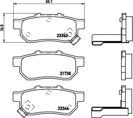 Brembo P 28 025 - Тормозные колодки, дисковые, комплект onlydrive.pro