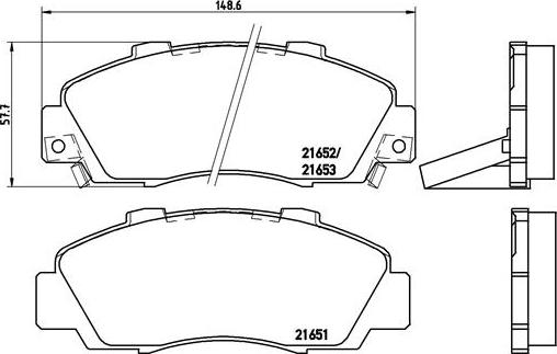 Brembo P 28 026 - Stabdžių trinkelių rinkinys, diskinis stabdys onlydrive.pro