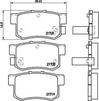 Brembo P 28 022 - Brake Pad Set, disc brake onlydrive.pro