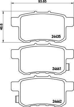 Brembo P 28 072X - Brake Pad Set, disc brake onlydrive.pro