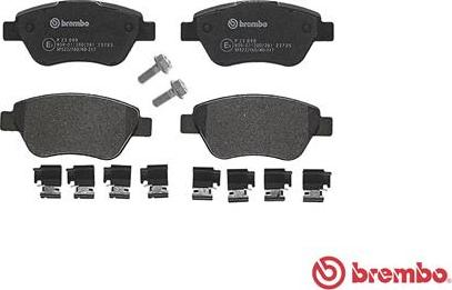 Brembo P 23 099 - Piduriklotsi komplekt,ketaspidur onlydrive.pro