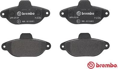Brembo P 23 096 - Brake Pad Set, disc brake onlydrive.pro