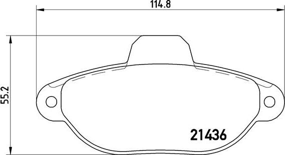 Brembo P 23 096 - Brake Pad Set, disc brake onlydrive.pro