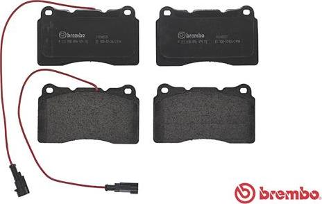 Brembo P 23 098 - Brake Pad Set, disc brake onlydrive.pro