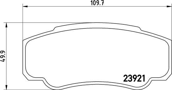 Brembo P 23 093 - Stabdžių trinkelių rinkinys, diskinis stabdys onlydrive.pro