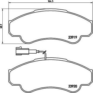 Brembo P 23 092 - Stabdžių trinkelių rinkinys, diskinis stabdys onlydrive.pro