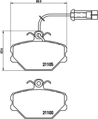 Brembo P 23 044 - Bremžu uzliku kompl., Disku bremzes onlydrive.pro