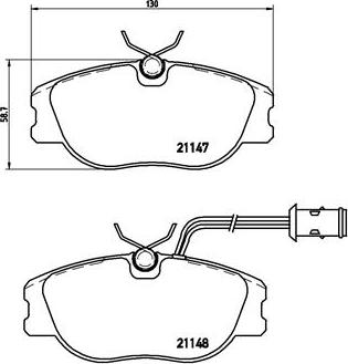 Brembo P 23 041 - Brake Pad Set, disc brake onlydrive.pro