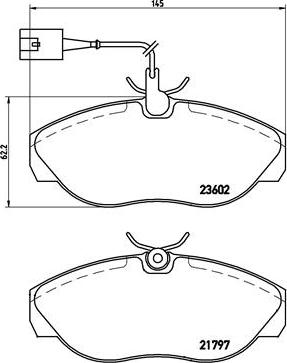 Brembo P 23 083 - Bremžu uzliku kompl., Disku bremzes onlydrive.pro