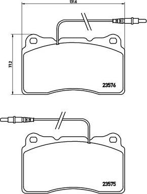 Brembo P 23 082 - Brake Pad Set, disc brake onlydrive.pro