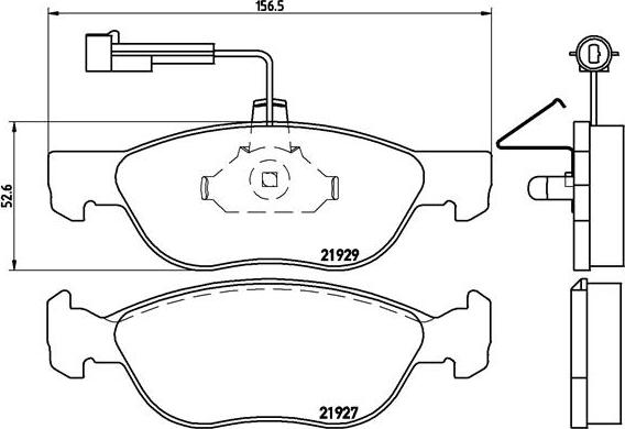 Brembo P 23 071 - Тормозные колодки, дисковые, комплект onlydrive.pro