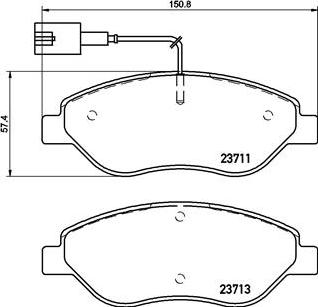 Brembo P 23 145 - Brake Pad Set, disc brake onlydrive.pro