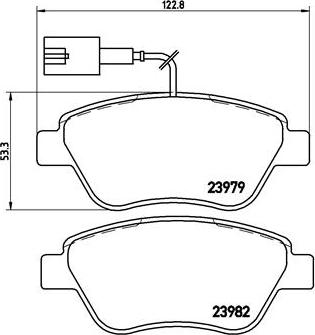 Brembo P 23 140 - Brake Pad Set, disc brake onlydrive.pro