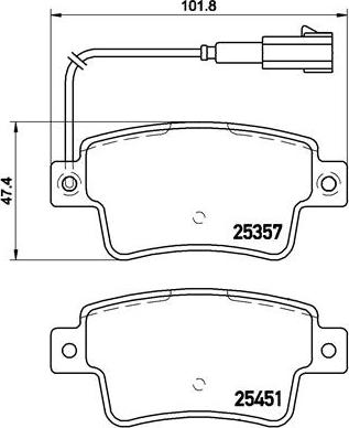 Brembo P 23 142 - Brake Pad Set, disc brake onlydrive.pro