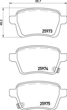 Brembo P 23 156 - Piduriklotsi komplekt,ketaspidur onlydrive.pro