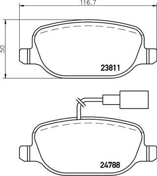 Brembo P 23 152X - Brake Pad Set, disc brake onlydrive.pro