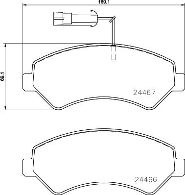 Brembo P 23 161 - Тормозные колодки, дисковые, комплект onlydrive.pro