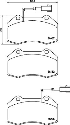 Brembo P 23 162 - Brake Pad Set, disc brake onlydrive.pro