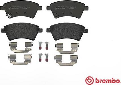 Brembo P 23 105 - Brake Pad Set, disc brake onlydrive.pro