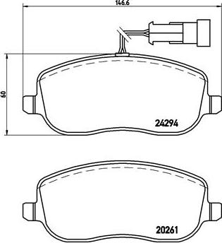 Brembo P 23 100 - Тормозные колодки, дисковые, комплект onlydrive.pro