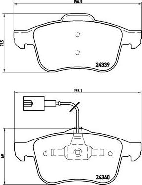 Brembo P 23 103 - Brake Pad Set, disc brake onlydrive.pro