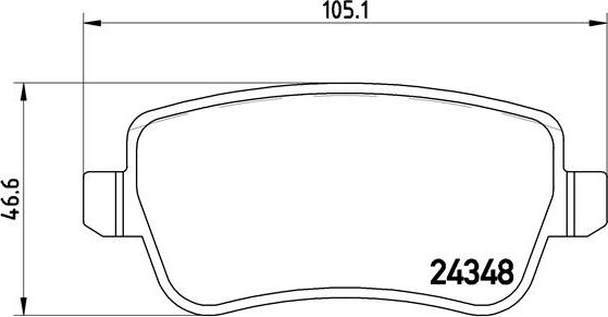 Brembo P 23 102 - Brake Pad Set, disc brake onlydrive.pro