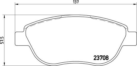 Brembo P 23 119 - Bremžu uzliku kompl., Disku bremzes onlydrive.pro