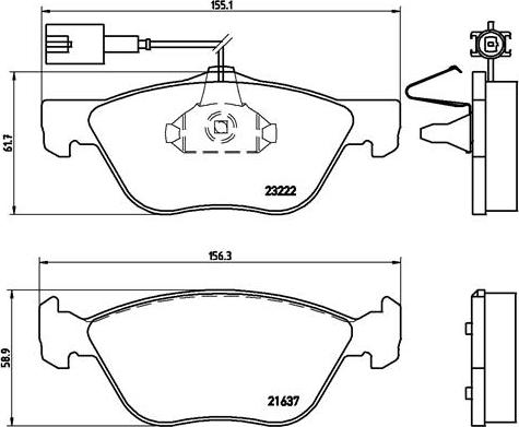 Brembo P 23 116 - Тормозные колодки, дисковые, комплект onlydrive.pro