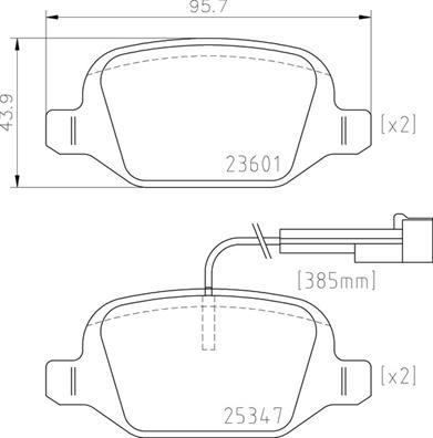 Brembo P 23 181 - Тормозные колодки, дисковые, комплект onlydrive.pro