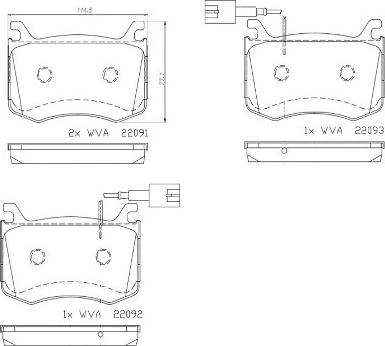 Brembo P 23 183 - Brake Pad Set, disc brake onlydrive.pro