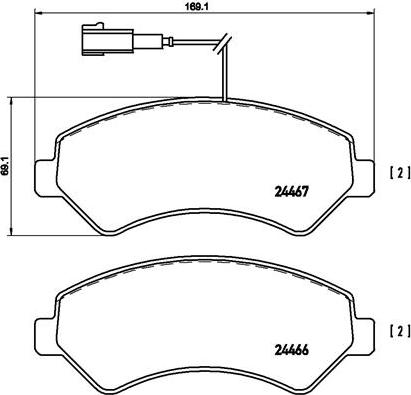 Brembo P 23 136 - Тормозные колодки, дисковые, комплект onlydrive.pro