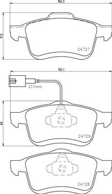 Brembo P 23 130 - Тормозные колодки, дисковые, комплект onlydrive.pro