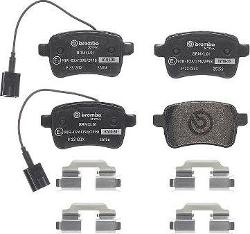 Brembo P 23 133X - Brake Pad Set, disc brake onlydrive.pro