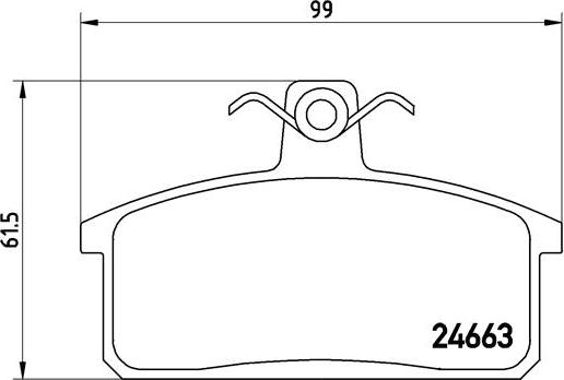 Brembo P 79 007 - Brake Pad Set, disc brake onlydrive.pro