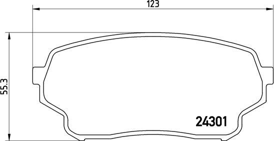 Brembo P 79 019 - Brake Pad Set, disc brake onlydrive.pro