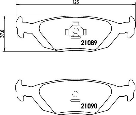 Brembo P 71 003 - Тормозные колодки, дисковые, комплект onlydrive.pro