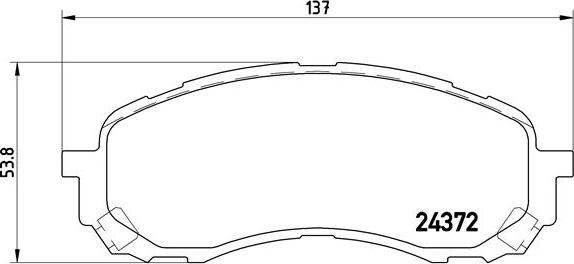 Brembo P 78 015 - Brake Pad Set, disc brake onlydrive.pro