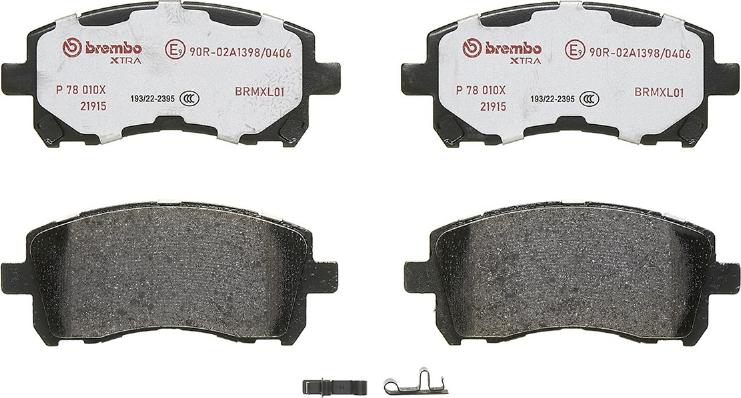 Brembo P 78 010X - Jarrupala, levyjarru onlydrive.pro