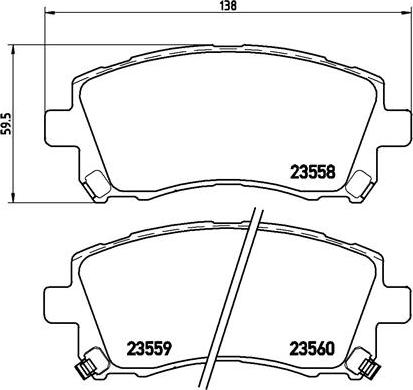 Brembo P 78 010X - Brake Pad Set, disc brake onlydrive.pro