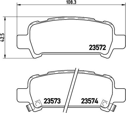 Brembo P 78 011 - Brake Pad Set, disc brake onlydrive.pro