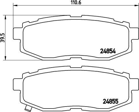 Brembo P 78 018 - Brake Pad Set, disc brake onlydrive.pro