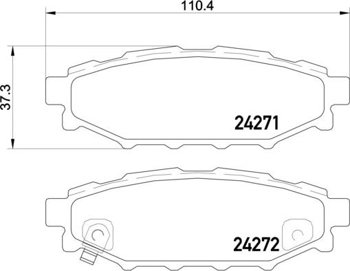 Brembo P 78 020X - Brake Pad Set, disc brake onlydrive.pro