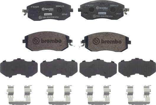 Brembo P 78 021X - Bremžu uzliku kompl., Disku bremzes onlydrive.pro